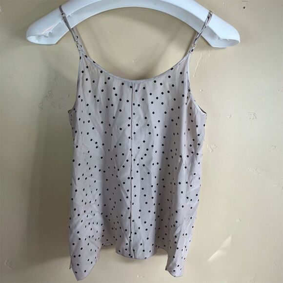 ATM Women's Polka Dot Silk Cami Top Strappy Sleeveless Blouse Size Small - Picture 5 of 6
